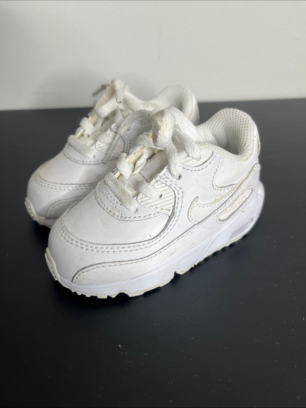 Nike Kids White Lace-Up Sneakers